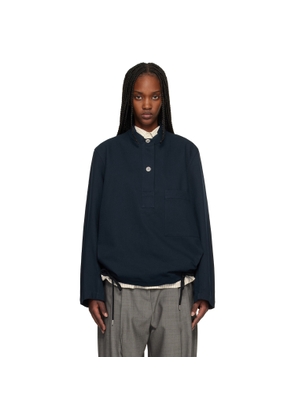 Studio Nicholson Navy Baye Shirt