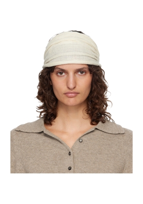 Lauren Manoogian Off-White Plisse Headband