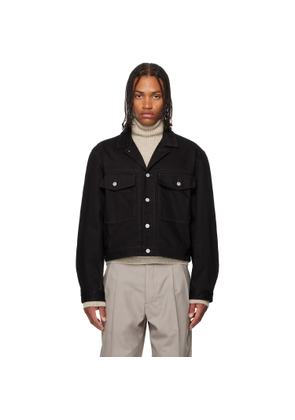 LEMAIRE Black Denim Trucker Jacket