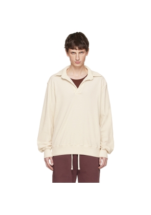 Les Tien Off-White Banded Polo
