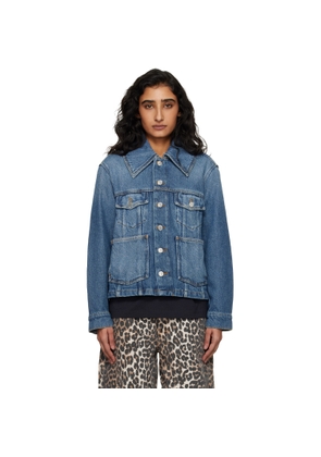 GANNI Blue Heavy Denim Jacket