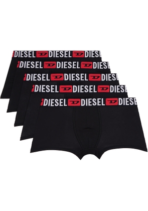 Diesel Five-Pack Black Umbx-Damienfivepack Boxer Briefs