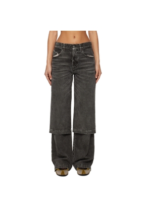 The Attico Black Long Jeans
