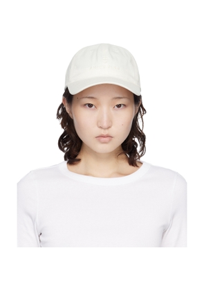 ANINE BING Off-White Jeremy Baseball Cap