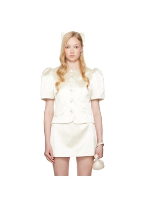 Sandy Liang SSENSE Exclusive Bridal Capsule Bonny Jacket
