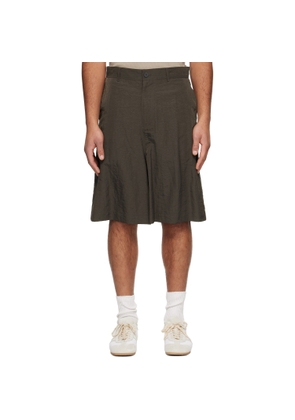 LE17SEPTEMBRE Brown Adjustable Bermuda Shorts
