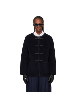Róhe Navy Double-Faced Wool Jacket