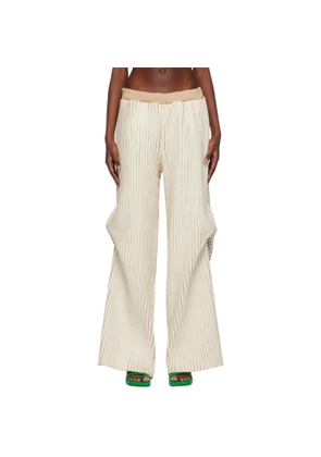 Stanley Raffington SSENSE Exclusive Off-White & Beige Trousers