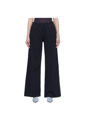ANINE BING Black Kacey Monogram Sweatpants