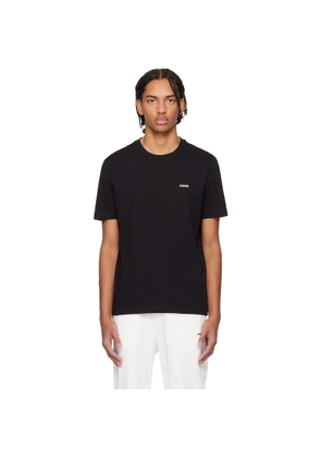 Hugo Black Logo-Print Cotton Jersey T-shirt