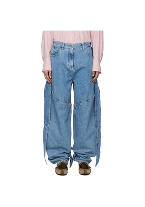 The Attico Blue Long Jeans
