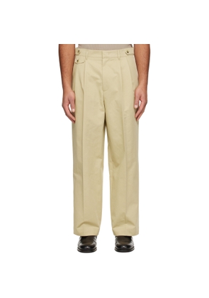 LE17SEPTEMBRE Beige Two Tuck Trousers