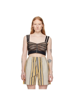 Bode Black Duet Tank Top