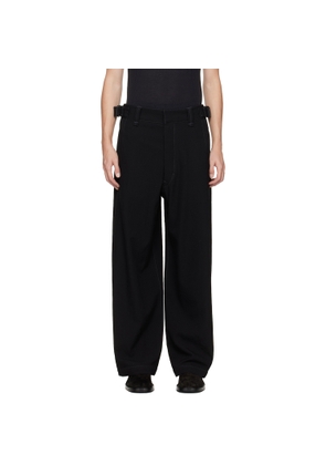 LEMAIRE Black Maxi Utility Trousers