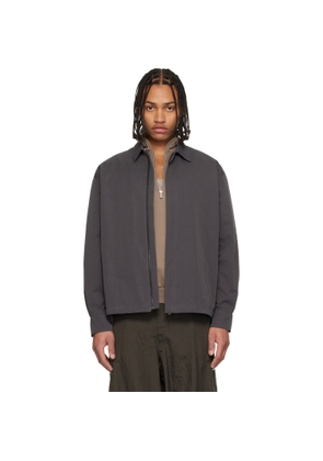 LE17SEPTEMBRE Gray Zip Shirt