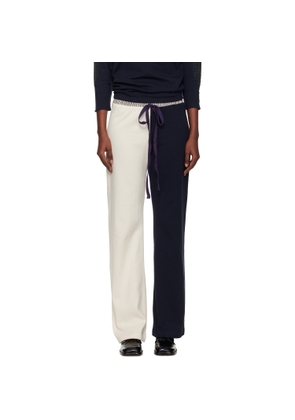 SC103 Navy & White Viola Lounge Pants