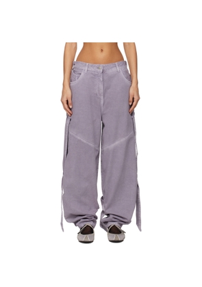 The Attico Purple Long Jeans