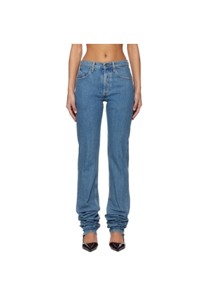 The Attico Blue Long Jeans