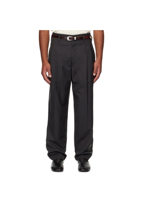 LEMAIRE Gray Pleated Trousers