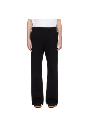Les Tien Black Heavyweight Bell Bottom Sweatpants