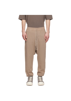 Rick Owens DRKSHDW Taupe Temple Drawstring Lounge Pants