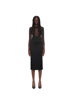 Blumarine Black Heart Midi Dress