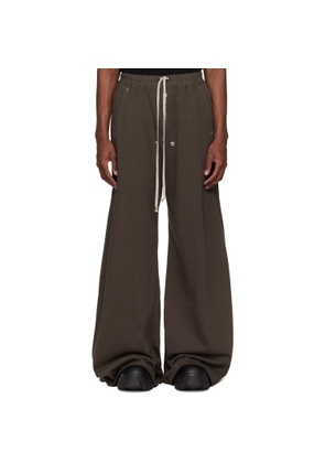 Rick Owens DRKSHDW Brown Temple Geth Belas Sweatpants