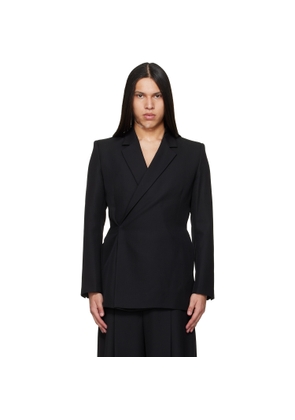 EGONlab Black Egonic Double Breasted Blazer