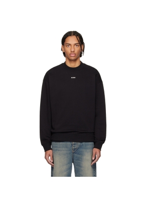 Hugo Black Logo Detail Relaxed-Fit Sweatshirt