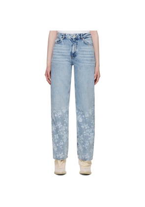 Holzweiler Blue Flower Print Jeans