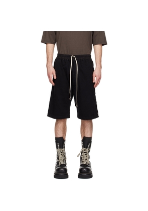 Rick Owens DRKSHDW Black Temple Pusher Shorts