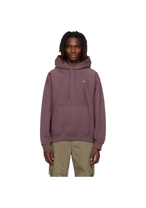 Nike Burgundy Solo Swoosh Hoodie