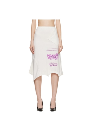 VETEMENTS Off-White 'Fuck You Very Much' Upside-Down Midi Skirt