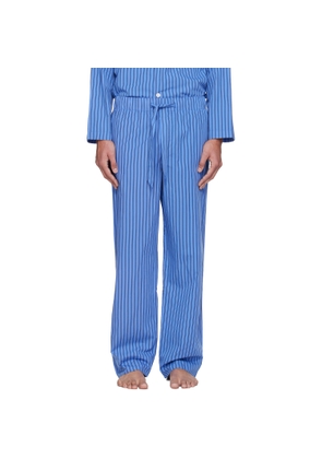 Tekla Blue Poplin Pyjama Pants