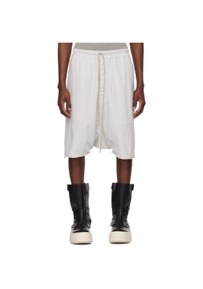 Rick Owens DRKSHDW Off-White Temple Drawstring Pods Shorts