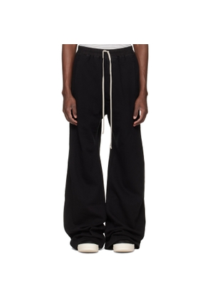 Rick Owens DRKSHDW Black Temple Wide Pusher Sweatpants