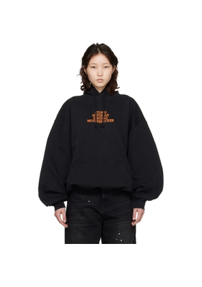 VETEMENTS Black 'MF' Hoodie