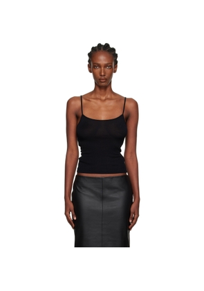 St. Agni Black Wool Baby Camisole