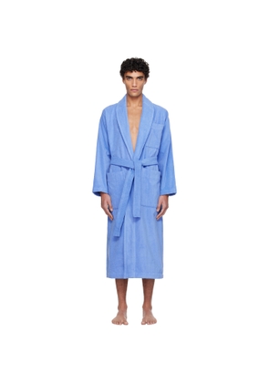 Tekla Blue Terry Classic Bathrobe