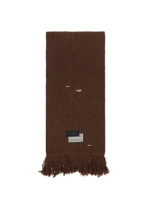 MM6 Maison Margiela Brown Wool Scarf