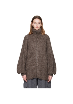 LISA YANG Brown Marly Cardigan Jacket