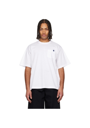 sacai White Cotton Jersey T-shirt