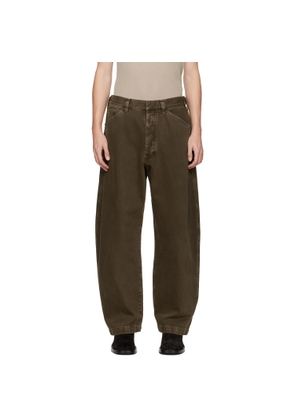 LEMAIRE Khaki Maxi Workwear Jeans