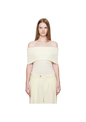 La Collection Off-White Scarlet Top