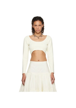 Molly Goddard SSENSE Exclusive Off-White Lucia Long Sleeve T-Shirt