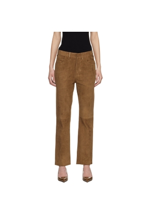 TOM FORD Tan Full Grain Lamb Suede Pants
