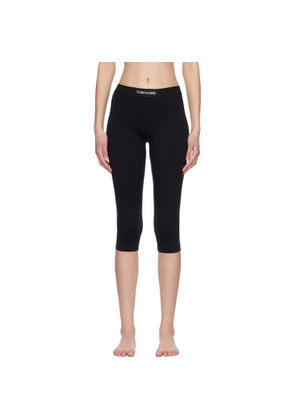 TOM FORD Black Modal Yoga Short Leggings