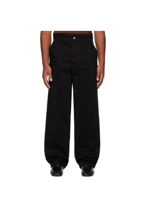 LEMAIRE Black Maxi Barrel Workwear Jeans