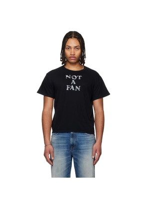 R13 Black 'Not A Fan' Boy T-shirt