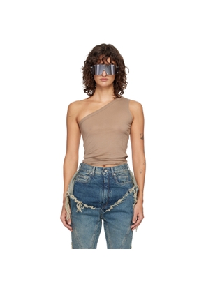 Rick Owens DRKSHDW Taupe Temple SL Ziggy Top